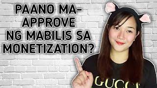 HOW TO GET MONETIZED IN 2 DAYS? | FASTER MONETIZATION APPROVAL | Lyka Ramos