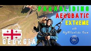 Gudauri Georgia 2020 Paragliding Flight Aerobatic with SkyAtlantida Team