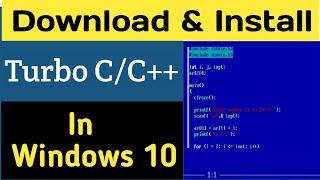 How to Download and Install Turbo C++ in Windows 10