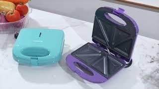 FUMATO 2-Slice Toast Sandwich Maker | Non-Stick Plates, Cool Touch Body