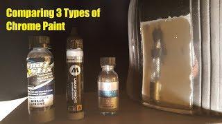 Adding Chrome to 3D Prints: Comparing Alclad II, Spaz Stix, and Molotow Chrome Paints