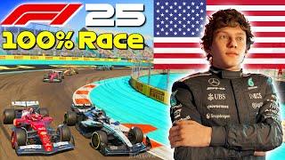 F1 25 - Let's Make Antonelli World Champion #6: 100% Race Miami