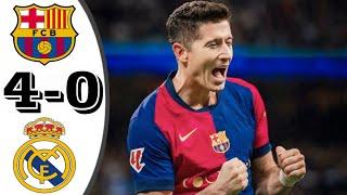 Real Madrid vs Barcelona 4-0 - All Goals & Highlights - 2024