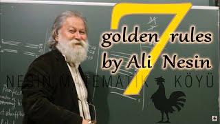 7 Golden Rules for Writing an Essay | Ali Nesin