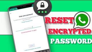 How to Reset Encrypted Password WhatsApp (2024) || Recover WhatsApp Encrypted Password