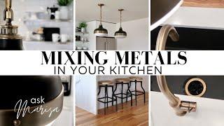 How To Mix Metals In The Kitchen | Brass? Chrome? Iron? Polished? Matte? Selecting Kitchen Hardware