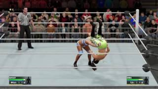 WWE 2K17 Extrem Rules match Bayley (the crazy) vs Emma