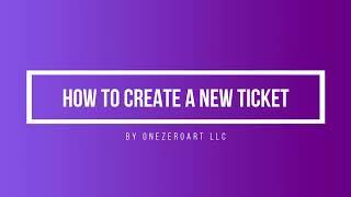 How To Create A New Ticket In Zal Ultra ISP CRM By Onezeroart LLC