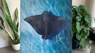 Stingray STEP by STEP | EASY Oil Painting Tutorial for Beginners