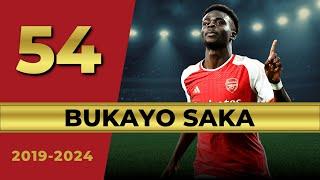 All 54 Bukayo Saka Goals for Arsenal 2019-2024 | CINEMATIC STYLE