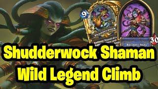 Wild Hearthstone | Castle Nathria | Shudderwock Shaman Legend Rank Climb.