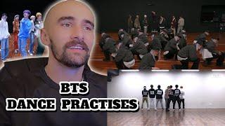 NEW K-POP FAN WATCHES BTS DANCE PRACTICES FOR THE FIRST TIME  REACTION