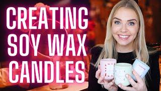 HOW I MAKE MY SOY WAX CANDLES | NEW CHRISTMAS SCENTS!  | VEGAN & CRUELTY FREE | Soki London