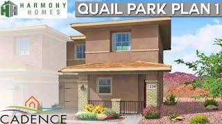 $355K+ Homes for Sale in Cadence at Quail Park - Plan 1 | Townhomes by Harmony Homes in Henderson