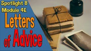 Spotlight 8 Модуль 4E. Letters of Advice