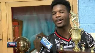 High school athlete Malik Hamilton works hard for his success