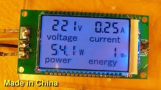 Peacefair PZEM-021 (v2.0) - Вольтметр, Амперметр, Ваттметр, Счётчик потреблённой энергии