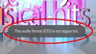 How to fix This audio format(DTS) is not supported in android