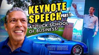 Keynote speech at Tuck School of Business! PART - 1 | Sidd Ahmed