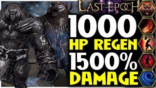 Last Epoch 1k HP Regen Tank Shattered Lance Werebear Druid Build Guide Showcase