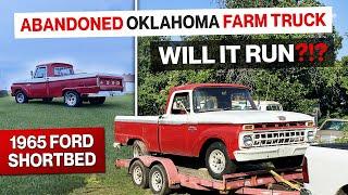 Abandoned for Years! 1965 Ford F100! Will It Run?!? Oklahoma Farm Truck! Amazing Transformation!