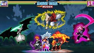 ANIME CROSSOVER MUGEN V4!!! (BEST CHARACTERS SPECIAL SKILLS) MUGEN ANDROID GAMEPLAY