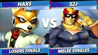 S Factor 11 LOSERS FINALS - Hax$ (Fox) Vs. S2J (Captain Falcon) Smash Melee - SSBM