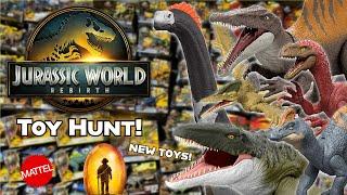 Jurassic World Rebirth Toy Hunt! NEW Frenzy packs Mosasaurs Titanosaurus + much more!!