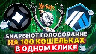 ️ Snapshot голосования на 100 кошельках в одни кликом - Stargate, Arbitrum, Optimism, LayerZero 