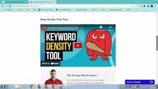 how to check keyword density in easy way