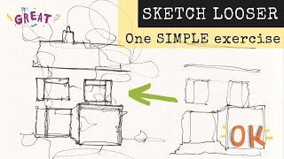 How To Sketch and Draw Looser // My Number One Sketching Tip for Beginners