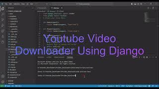 YouTube Video Downloader Project Using Django