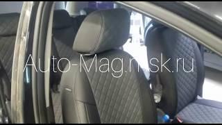 Чехлы на сиденья Ford C-Max из экокожи с ромбом от Автопилот