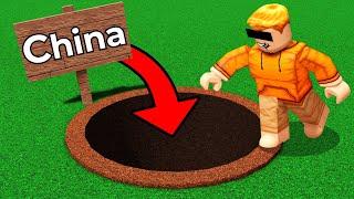 ROBLOX DIG TO CHINA