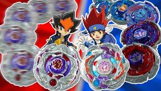 Samurai Ifraid VS ALL PEGASUS BEYS | Gingka VS Zyro | ダークナイトドラグーン | BEYBLADE METAL FIGHT