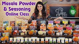 Masala Powder and Seasoning For Online Class ️ 8551 8551 03, 8551 8551 04 by Om Sai Cooking Class