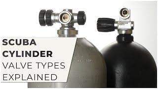 Scuba Cylinder Valve Types Explained #scubadiving w/ @scubacom