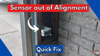 Garage Door safety sensors out of Alignment | Easy fix