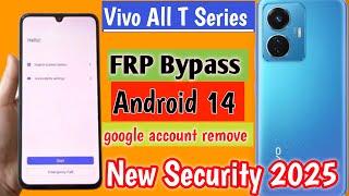 All Vivo Android 14 Frp Bypass New Method  | Vivo T1 5g Frp Bypass | Vivo T Series google account