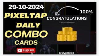 Pixel tap daily combo cards 29 October 2024