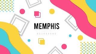 Memphis Background | Illustrator Tutorials | TL