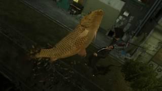 Yakuza 0 - Sotenbori River Frashwater, Fish Minigame Guide - Catch 15 Different Fish