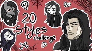 20 STYLES CHALLENGE |20 СТИЛЕЙ MASKA VLADA| Анимация Speedpaint Danti