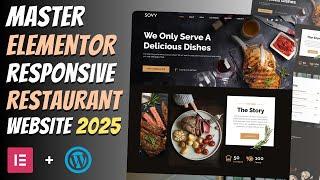 Build a STUNNING Restaurant Website with Elementor in 2025!