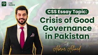 🟡 Crack CSS Essay by Sir Abrar | CSS | PMS | CSS Online| Nearpeer| Essay