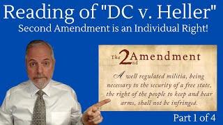 Reading of "DC v. Heller": 2nd Amendment is INDIVIDUAL Right! (1/4)