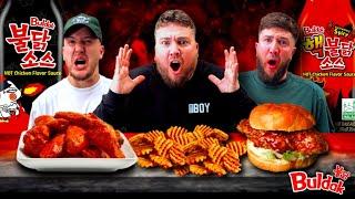 British Reaction to EXTREMELY SPICY Buldak Sauce!