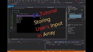 C# / C Sharp Tutorial Storing User's Input In An Array (Console APP)