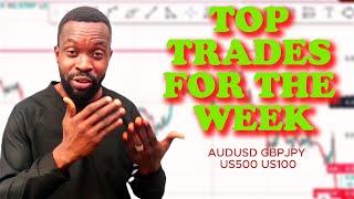 Top FOREX Pairs TO WATCH this Week; AUDUSD, GBPJPY, US500 and US100