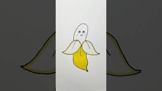 Banana  Easy Drawing For Kids #banana #painting #trending #kidstvforfun #shorts #trendingshorts